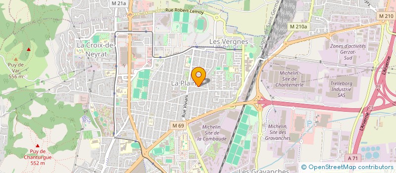 localisation de l'entreprise MONSIEUR BILAL AFKIR  CLERMONT-FERRAND