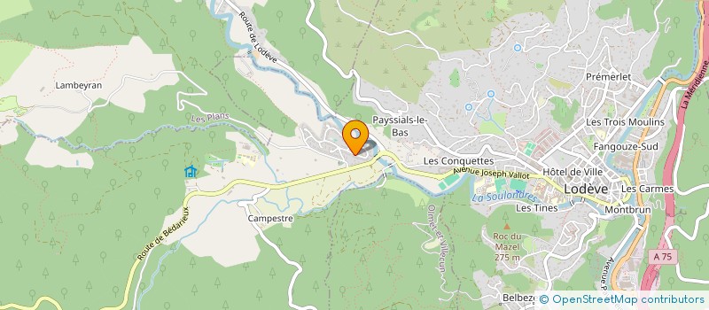 localisation de l'entreprise MONSIEUR BILAL ALLAOUI ABBASSI  LODEVE