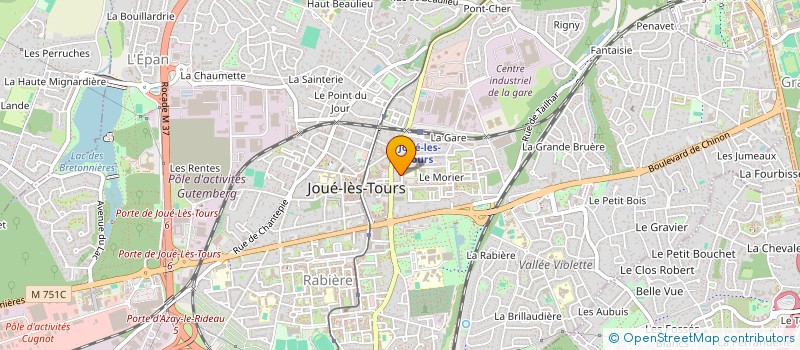 localisation de l'entreprise MONSIEUR BILAL AOUAM  JOUE-LES-TOURS