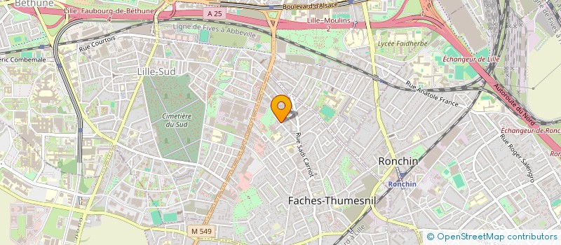 localisation de l'entreprise MONSIEUR BILAL ARBIDI  FACHES-THUMESNIL