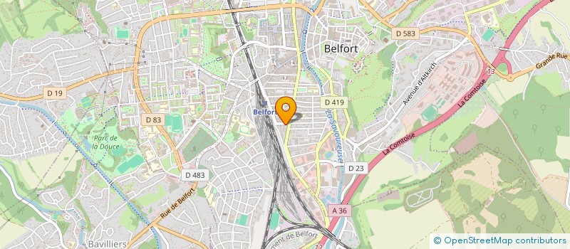 localisation de l'entreprise MONSIEUR BILAL BEJAOUI  BELFORT