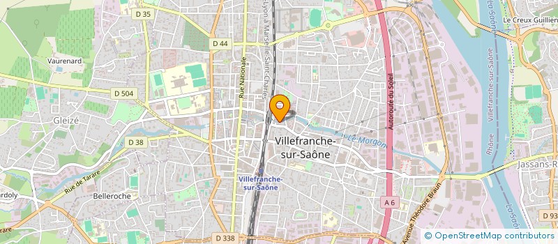 localisation de l'entreprise MONSIEUR BILAL BELKHEIR  VILLEFRANCHE-SUR-SAONE