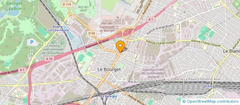 localisation de l'entreprise MONSIEUR BILAL BENABDELKADER  LE BOURGET