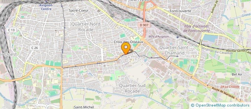 localisation de l'entreprise MONSIEUR BILAL BENCHABBA  AVIGNON