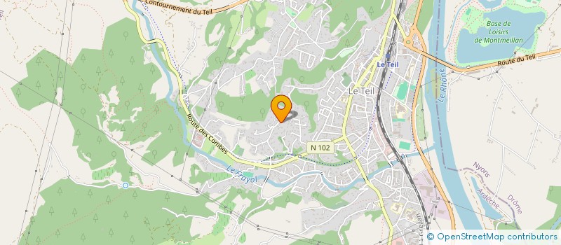 localisation de l'entreprise MONSIEUR BILAL BENSADDIK  LE TEIL