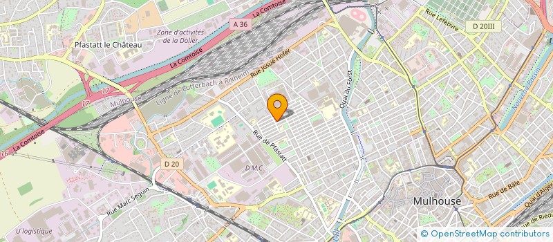 localisation de l'entreprise MONSIEUR BILAL BERDOUZI  MULHOUSE