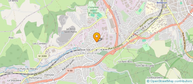 localisation de l'entreprise MONSIEUR BILAL BERRABAH  LA RICAMARIE