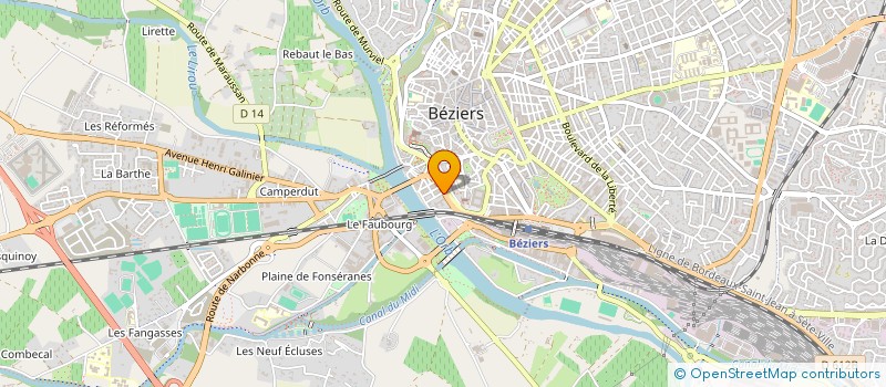 localisation de l'entreprise MONSIEUR BILAL CHEBRAGUE  BEZIERS
