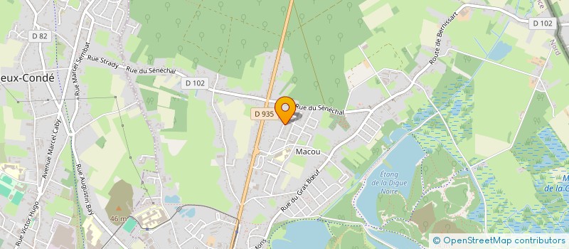 localisation de l'entreprise MONSIEUR BILAL CISSE  CONDE-SUR-L'ESCAUT