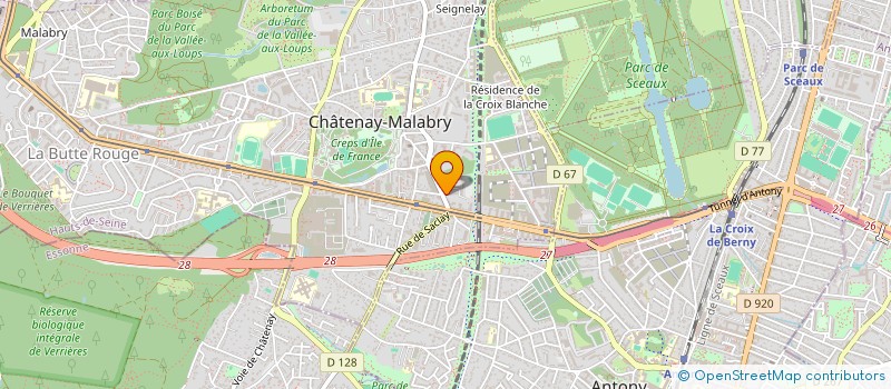 localisation de l'entreprise MONSIEUR BILAL DJEDDI  CHATENAY-MALABRY