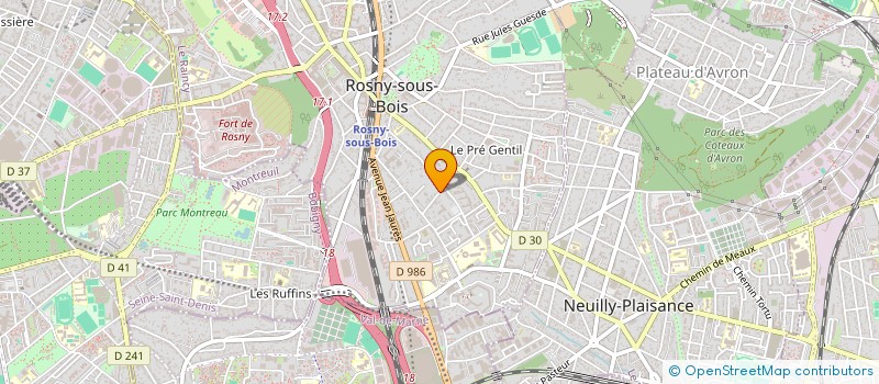 localisation de l'entreprise MONSIEUR BILAL EL HIMER LAHMAR  ROSNY-SOUS-BOIS