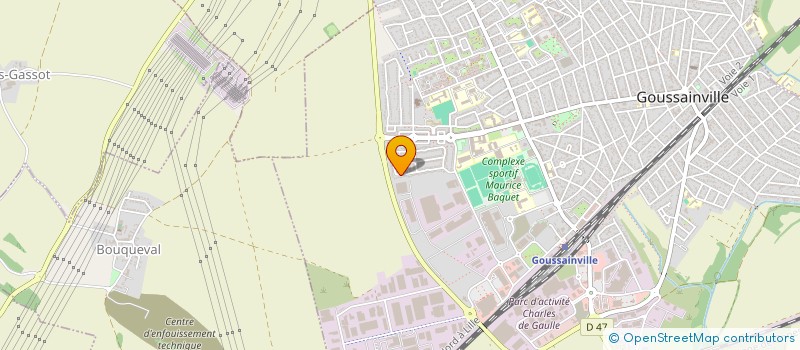 localisation de l'entreprise MONSIEUR BILAL EL KHADRAOUI  GOUSSAINVILLE