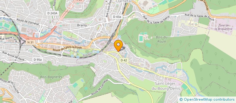 localisation de l'entreprise MONSIEUR BILAL EL OUAZZANI CHAHDI  SAINT-LEGER-DU-BOURG-DENIS