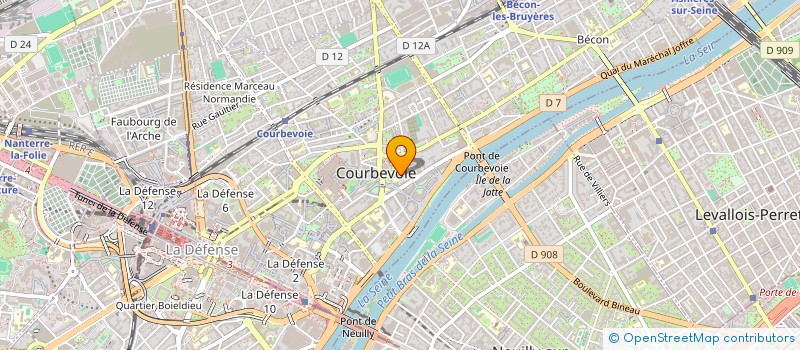 localisation de l'entreprise MONSIEUR BILAL HAMZAH  COURBEVOIE