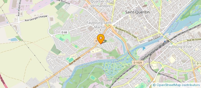 localisation de l'entreprise MONSIEUR BILAL HASSAN à SAINT-QUENTIN