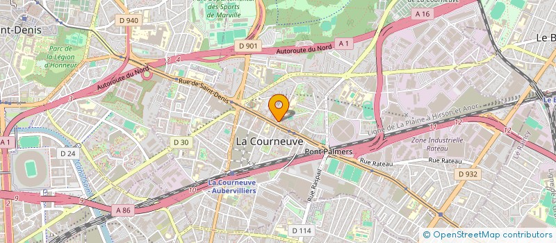 localisation de l'entreprise MONSIEUR BILAL ISMAIL AHMED  LA COURNEUVE