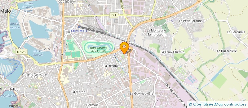 localisation de l'entreprise MONSIEUR BILAL JABARKHAIL  SAINT-MALO