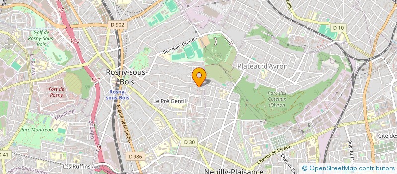 localisation de l'entreprise MONSIEUR BILAL KHOURASSANI à ROSNY-SOUS-BOIS