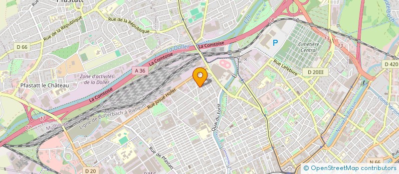 localisation de l'entreprise MONSIEUR BILAL LAGNA  MULHOUSE