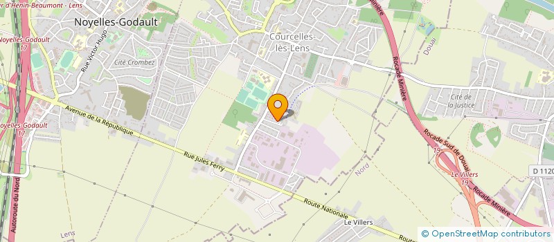 localisation de l'entreprise MONSIEUR BILAL LASRI  COURCELLES-LES-LENS