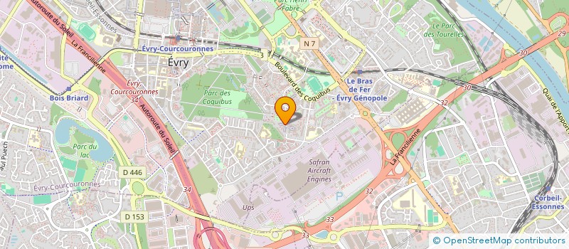 localisation de l'entreprise MONSIEUR BILAL MONNET  EVRY-COURCOURONNES
