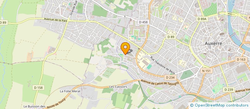 localisation de l'entreprise MONSIEUR BILAL OUAZARF à AUXERRE