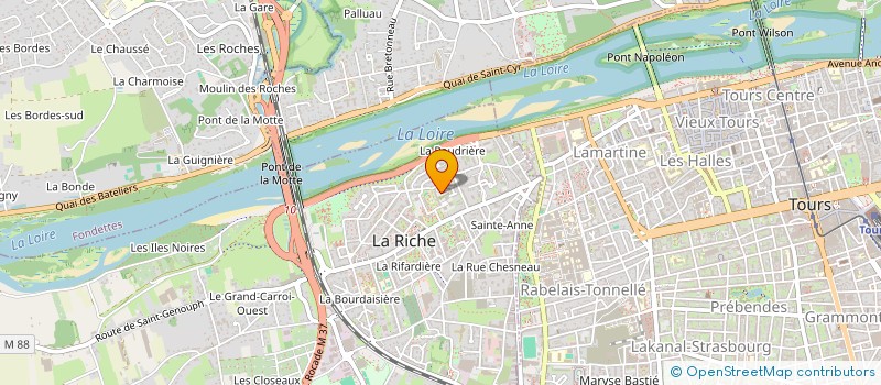 localisation de l'entreprise MONSIEUR BILAL OULBIEV  LA RICHE