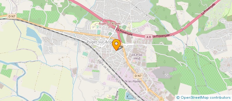 localisation de l'entreprise MONSIEUR BILAL OUSSAR à PUGET-SUR-ARGENS