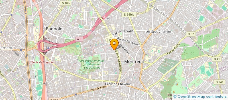 localisation de l'entreprise MONSIEUR BILAL RABDANE à MONTREUIL
