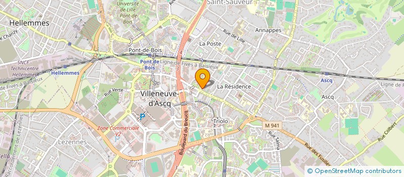 localisation de l'entreprise MONSIEUR BILAL SAAOUD à VILLENEUVE-D'ASCQ