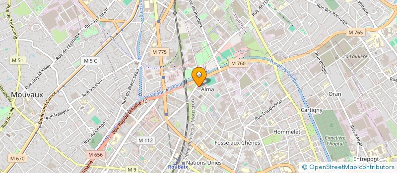 localisation de l'entreprise MONSIEUR BILAL TADJER  ROUBAIX