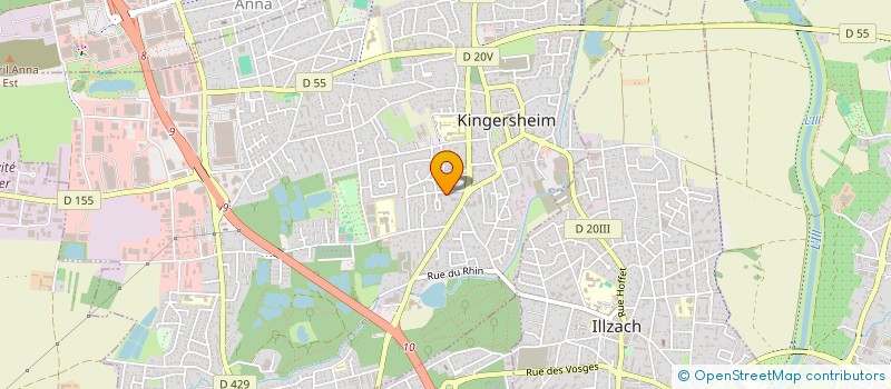 localisation de l'entreprise MONSIEUR BILAL TOUFIR  KINGERSHEIM