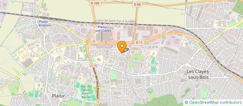 localisation de l'entreprise MONSIEUR BILAL TRAPPES  PLAISIR