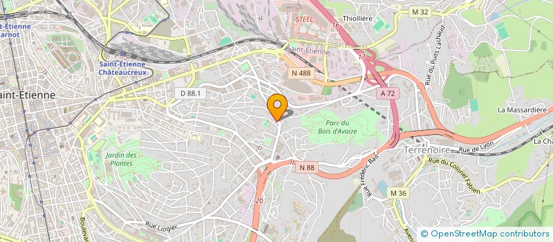 localisation de l'entreprise MONSIEUR BILAL UGUR  SAINT-ETIENNE