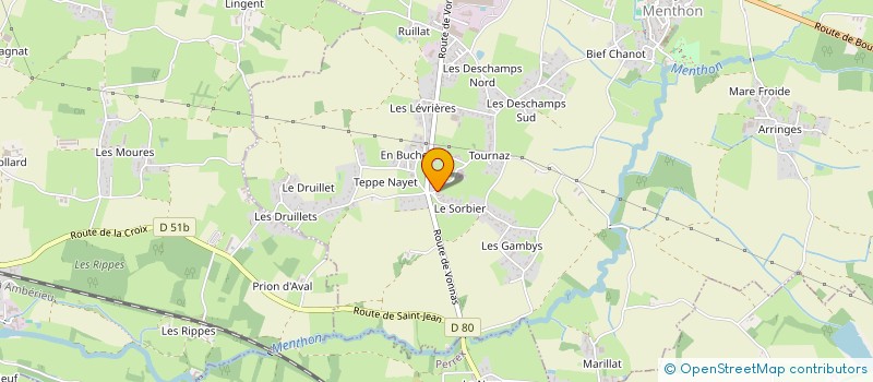 localisation de l'entreprise MONSIEUR BILALE AZZOUNI à SAINT-CYR-SUR-MENTHON