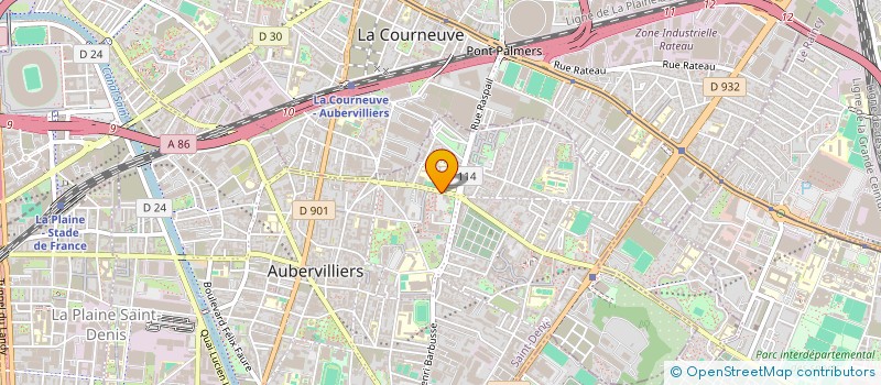 localisation de l'entreprise MONSIEUR BILALY DIAKITE à AUBERVILLIERS
