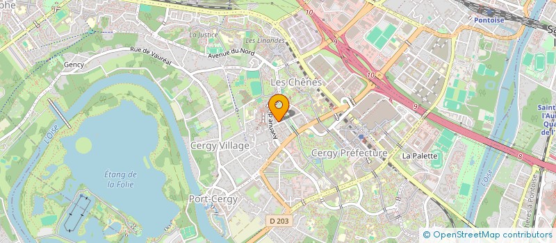 localisation de l'entreprise MONSIEUR BILE KOFFI  CERGY