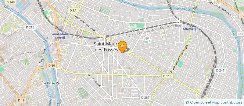 localisation de l'entreprise MONSIEUR BILEI YE à SAINT-MAUR-DES-FOSSES