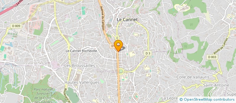 localisation de l'entreprise MONSIEUR BILEL ABDELFATTAH à LE CANNET
