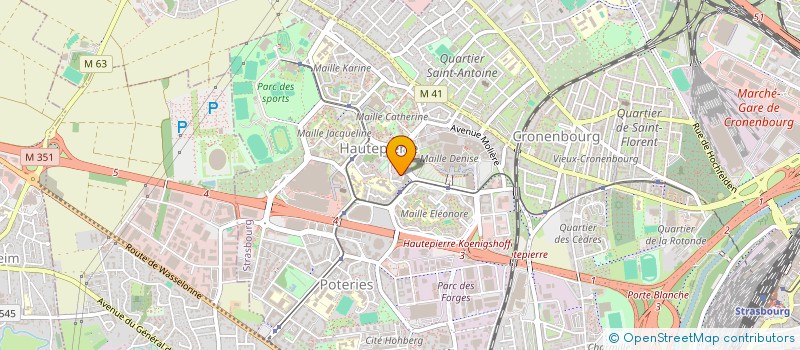 localisation de l'entreprise MONSIEUR BILEL AZZOUZ  STRASBOURG
