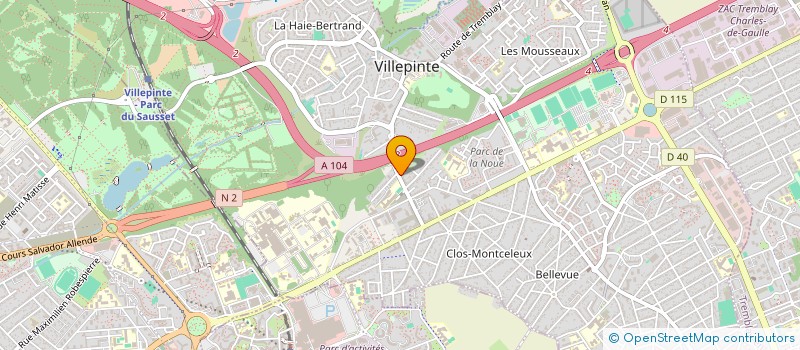 localisation de l'entreprise MONSIEUR BILEL BELLAHCENE à VILLEPINTE