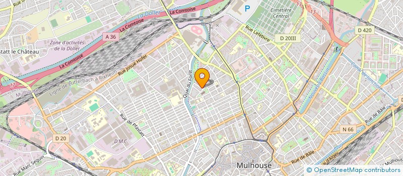 localisation de l'entreprise MONSIEUR BILEL BOUDEBZA  MULHOUSE