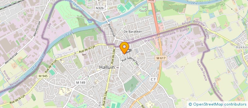 localisation de l'entreprise MONSIEUR BILEL BRUANT  HALLUIN