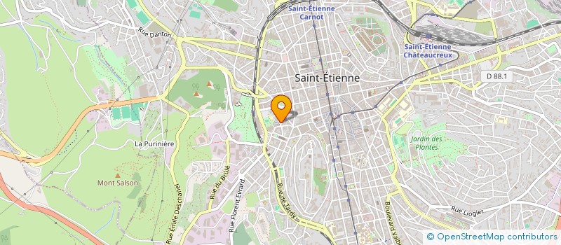 localisation de l'entreprise MONSIEUR BILEL CHABOUT  SAINT-ETIENNE