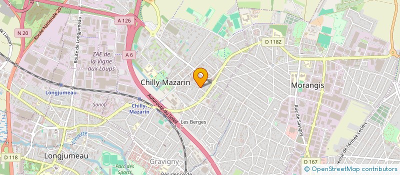 localisation de l'entreprise MONSIEUR BILEL DERBEL à CHILLY-MAZARIN