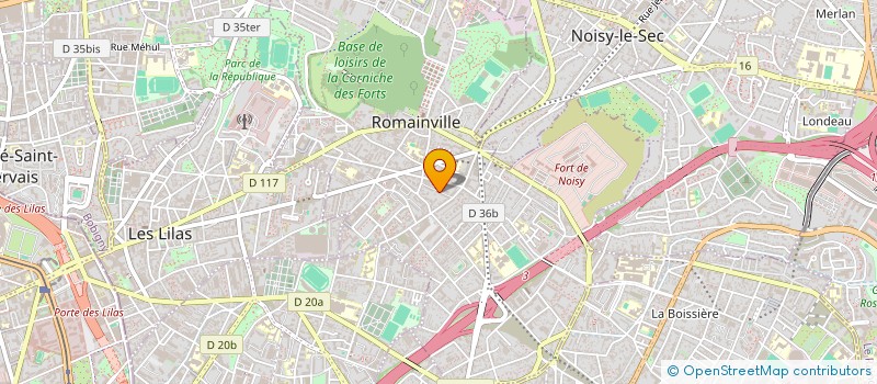 localisation de l'entreprise MONSIEUR BILEL DJABER à ROMAINVILLE