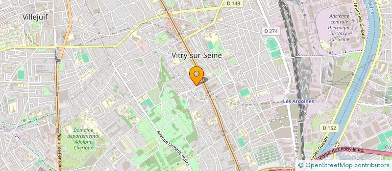 localisation de l'entreprise MONSIEUR BILEL EL WARTANI à VITRY-SUR-SEINE