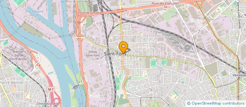 localisation de l'entreprise MONSIEUR BILEL GHERRAF  SAINT-FONS
