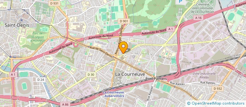 localisation de l'entreprise MONSIEUR BILEL GUEBLI à LA COURNEUVE