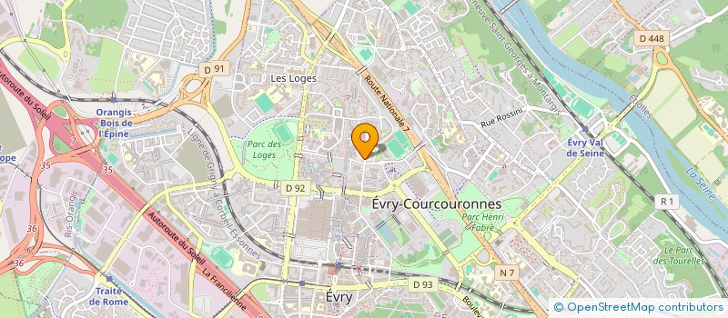 localisation de l'entreprise MONSIEUR BILEL MHIRA  EVRY-COURCOURONNES